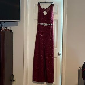 My Michelle plum evening gown
